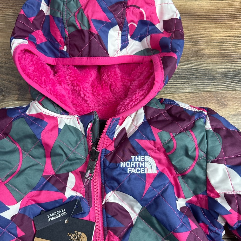 TNF Toddler Girl Reversible Insulated Coat - Picture 2 of 4